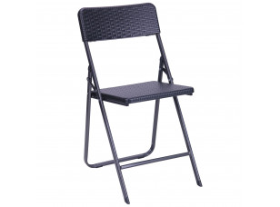 Стілець складний Морган YC-042 пластик Rattan Black