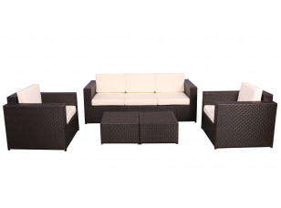 Комплект меблів Santo з ротангу Elit (SC-B9508) Brown MB1034 тканина A13815