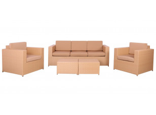 Комплект меблів Santo з ротангу Elit (SC-B9508) Sand AM3041 тканина A14203
