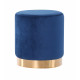 Пуф Madrid Blue/Golden Chrom