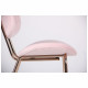 Стул Alphabet D gold/pink