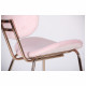 Стул Alphabet D gold/pink