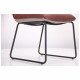 Стул Alphabet J black/dark amber