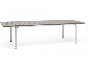 Стіл Alloro 210 Extensible Tortora Vern Bianco
