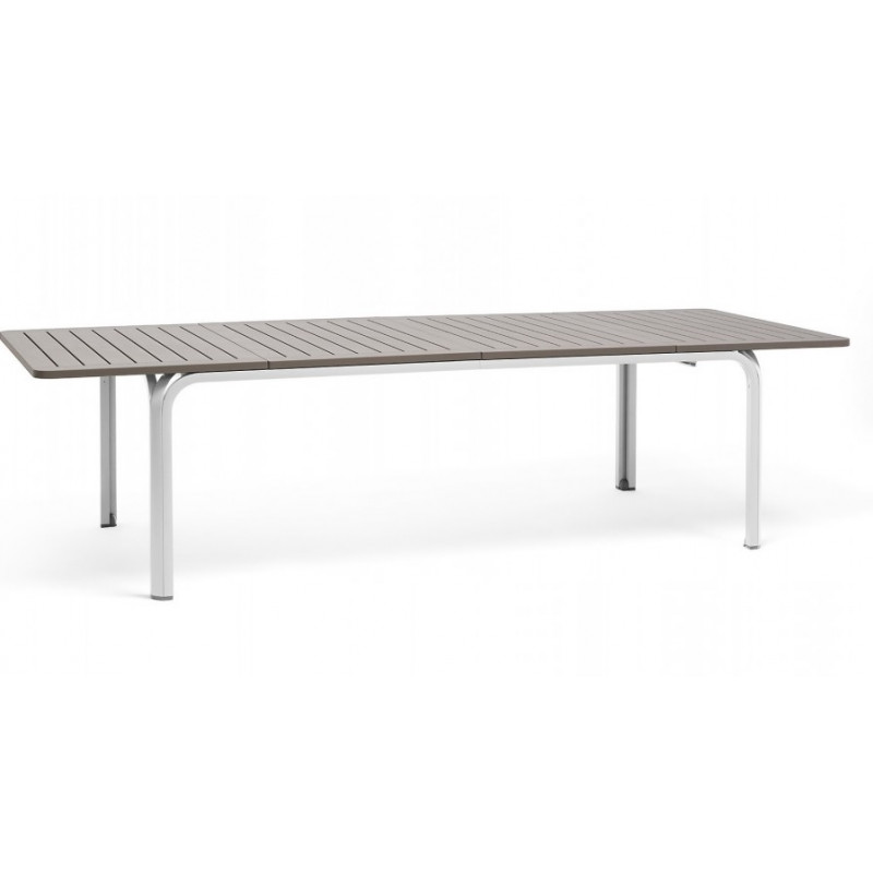 Стіл Alloro 210 Extensible Tortora Vern Bianco