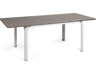 Стіл Alloro 140 Extensible Tortora Vern Bianco
