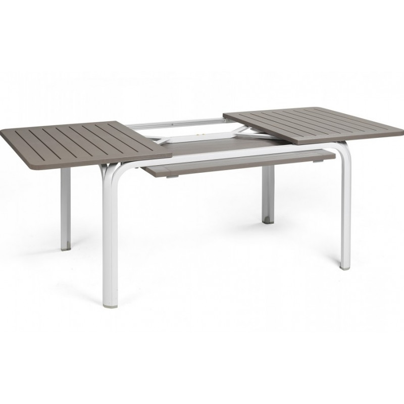 Стіл Alloro 140 Extensible Tortora Vern Bianco