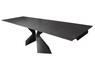Стол обеденный раскладной Duna Black Marble керамика 180-260 см