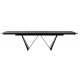 Стол обеденный раскладной Fjord Black Marble керамика 200-300 см
