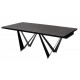 Стол обеденный раскладной Fjord Black Marble керамика 200-300 см