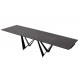 Стол обеденный раскладной Fjord Black Marble керамика 200-300 см