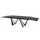 Стол обеденный раскладной Fjord Black Marble керамика 200-300 см