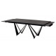 Стол обеденный раскладной Fjord Black Marble керамика 200-300 см