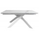 Стіл обідній розкладний Gracio Carrara White кераміка 160-240 см