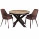 Стол обеденный MOON BROWN MARBLE керамика 110-140 см
