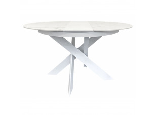 Стол обеденный MOON VOLAKAS WHITE керамика 110-140 см