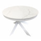 Стол обеденный MOON VOLAKAS WHITE керамика 110-140 см