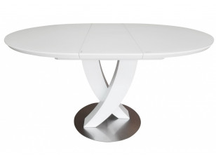 Розкладний стіл OPERA MATT WHITE 110-140 см