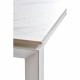 Стіл розкладний BRIGHT WHITE MARBLE 102-142 см