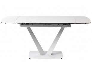 Стол ELVI PURE WHITE керамический 120-180 см