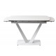 Стол ELVI PURE WHITE керамический 120-180 см