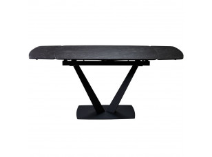 Стіл ELVI BLACK MARBLE керамічний 120-180 см