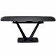 Стіл ELVI BLACK MARBLE керамічний 120-180 см