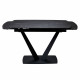Стіл ELVI BLACK MARBLE керамічний 120-180 см