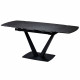 Стіл ELVI BLACK MARBLE керамічний 120-180 см