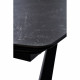 Стіл ELVI BLACK MARBLE керамічний 120-180 см