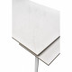 Стіл розкладний HUGO Хьюго WHITE MARBLE біла кераміка 140-200 см