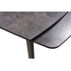 Стол LARGO IRON GREY (Ларго Айрон Грей) 120(+30+30)x80x76 см глазурованое серое стекло/серые ножки