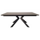 Стол обеденный раскладной Swank Lofty Black керамика 180-260 см