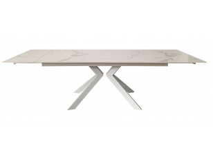 Стол обеденный раскладной Swank Staturario White керамика 180-260 см