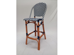 Барний стілець бістро ротанговий Chevron Bar Chair