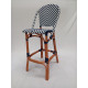 Барний стілець бістро ротанговий Chevron Bar Chair