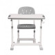 Комплект Cubby парта + стілець трансформери Olea Grey