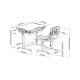 Комплект Cubby Sorpresa  Grey парта + стілець трансформери