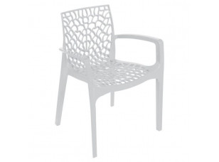 Стілець для кухні, кафе, ресторану GRANDSOLEIL GRUVYER bianco білий S6626B