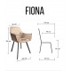Кресло обеденное для гостинной, кафе, ресторана Impulse Fiona черный