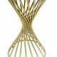 Стол Impulse Spiral d110 cм черный мрамор нога золото