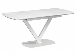 Стіл обідній розкладний Impulse Frank 120(160)x80 см білий