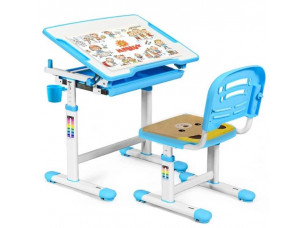 Комплект Evo-kids Evo-06 Blue (парта + стілець) Блакитний (Evo-06 Blue)