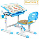 Комплект Evo-kids Evo-06 Blue (парта + стілець) Блакитний (Evo-06 Blue)