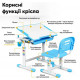 Комплект Evo-kids Evo-06 Blue (парта + стілець) Блакитний (Evo-06 Blue)