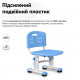 Комплект парта та стілець-трансформери Evo-kids (стілець + стіл + полиця + лампа) BD-04 B (XL) Teddy Blue з лампою