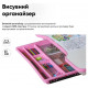 Комплект парта та стілець-трансформери Evo-kids (стілець + стіл + полиця + лампа) BD-04 P (XL) Teddy Pink з лампою