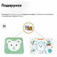 Комплект парта та стілець-трансформери Evo-kids (стілець + стіл + полиця + лампа) BD-04 Z (XL) Teddy Green з лампою