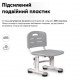 Комплект парта та стілець-трансформери Evo-kids (стілець + стіл + полиця + лампа) BD-04 G (XL) Teddy Grey з лампою
