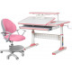 Комплект Ergokids стіл TH-320 Pink + крісло Evo-kids Mio-KP Білий / Рожевий (TH-320 W/PN + Y-407 KP)